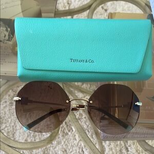 Tiffany & Co. Blue and Brown Sunglasses with Elegant Design
